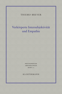 Vorderes Coverbild Verkörperte Intersubjektivität und Empathie