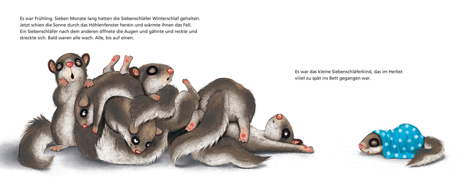 Beispielinhalt (Bild) Der kleine Siebenschläfer 2: Die Geschichte vom kleinen Siebenschläfer, der nicht aufwachen wollte