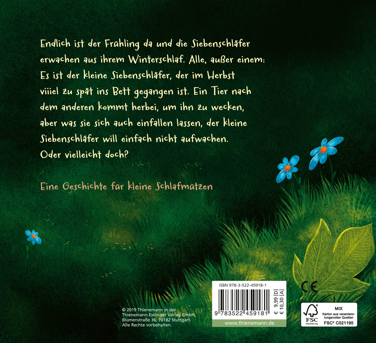 Rückseitencover Der kleine Siebenschläfer 2: Die Geschichte vom kleinen Siebenschläfer, der nicht aufwachen wollte
