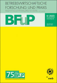Vorderes Coverbild Allgemeine Betriebswirtschaftslehre – 75 Jahre BFuP
