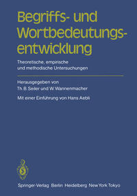 Vorderes Coverbild Begriffs- und Wortbedeutungsentwicklung