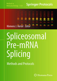Vorderes Coverbild Spliceosomal Pre-mRNA Splicing