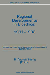 Vorderes Coverbild Bioethics Yearbook