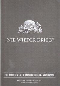Vorderes Coverbild Nie wieder Krieg