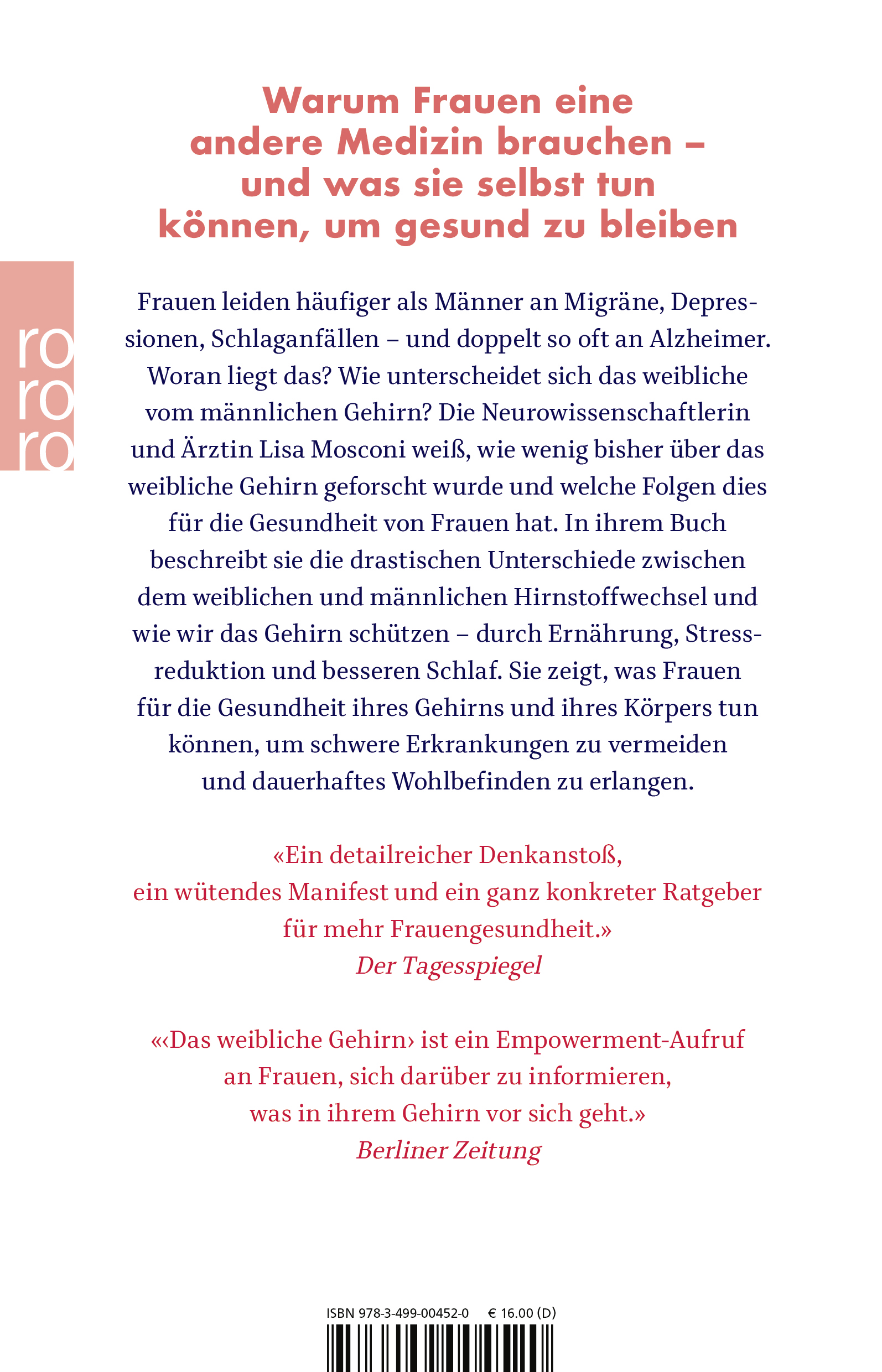 Rückseitencover Das weibliche Gehirn