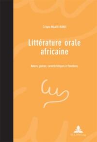 Vorderes Coverbild Littérature orale africaine