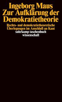 Vorderes Coverbild Zur Aufklärung der Demokratietheorie