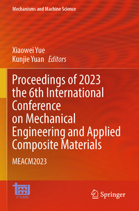 Vorderes Coverbild Proceedings of 2023 the 6th International Conference on Mechanical Engineering and Applied Composite Materials
