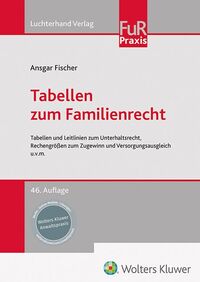 Vorderes Coverbild Tabellen zum Familienrecht
