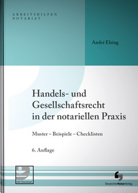 Vorderes Coverbild Handels- und Gesellschaftsrecht in der notariellen Praxis