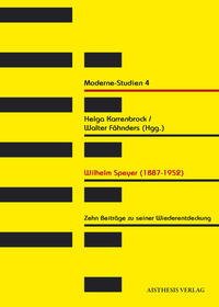 Vorderes Coverbild Wilhelm Speyer (1887-1952)