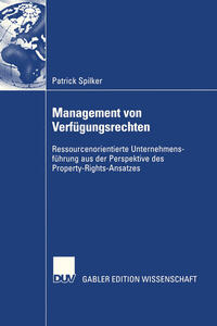Vorderes Coverbild Management von Verfügungsrechten