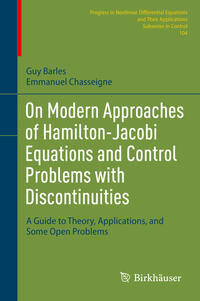 Vorderes Coverbild On Modern Approaches of Hamilton-Jacobi Equations and Control Problems with Discontinuities
