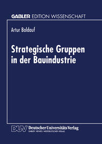 Vorderes Coverbild Strategische Gruppen in der Bauindustrie