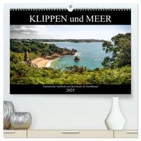 Vorderes Coverbild Klippen und Meer. Fantastische Ausblicke auf den Inseln im Ärmelkanal (hochwertiger Premium Wandkalender 2025 DIN A2 quer), Kunstdruck in Hochglanz