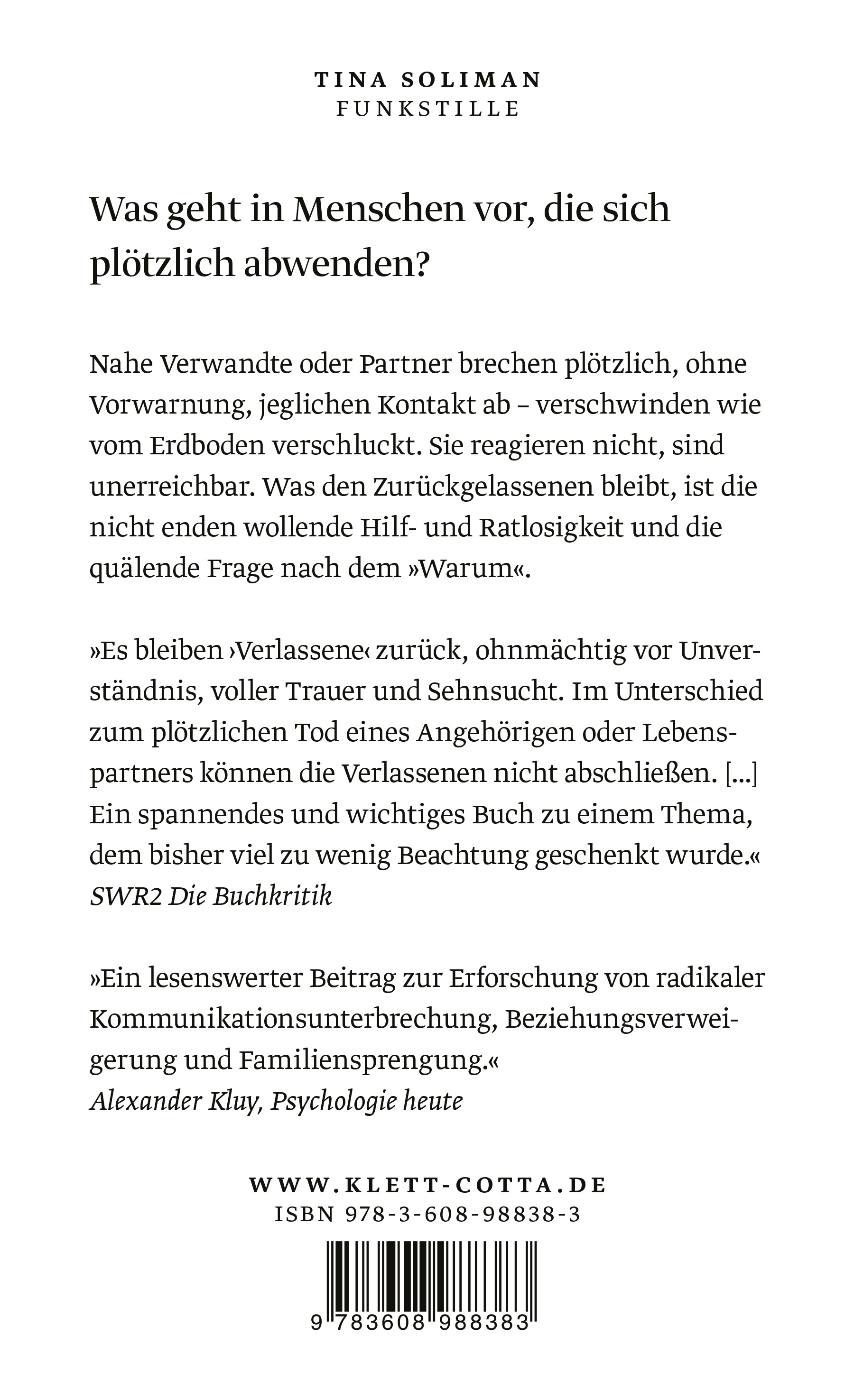 Rückseitencover Funkstille