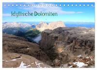Vorderes Coverbild Idyllische Dolomiten (Tischkalender 2025 DIN A5 quer), CALVENDO Monatskalender