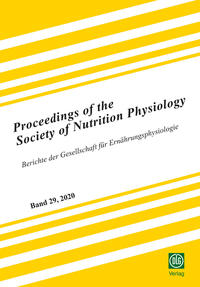 Vorderes Coverbild Proceedings of the Society of Nutrition Physiology Band 29
