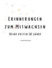 Vorderes Coverbild Erinnerungen zum Mitwachsen