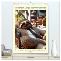 Vorderes Coverbild Der tierisch lustige Beamtenkalender (hochwertiger Premium Wandkalender 2026 DIN A2 hoch), Kunstdruck in Hochglanz