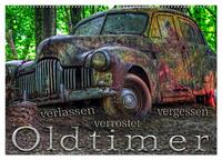 Vorderes Coverbild Oldtimer - verlassen verrostet vergessen (Wandkalender 2025 DIN A2 quer), CALVENDO Monatskalender