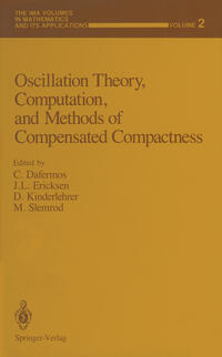 Vorderes Coverbild Oscillation Theory, Computation, and Methods of Compensated Compactness