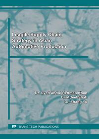 Vorderes Coverbild Leagile Supply Chain Strategy in Asian Automotive Production