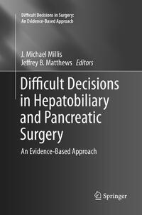 Vorderes Coverbild Difficult Decisions in Hepatobiliary and Pancreatic Surgery
