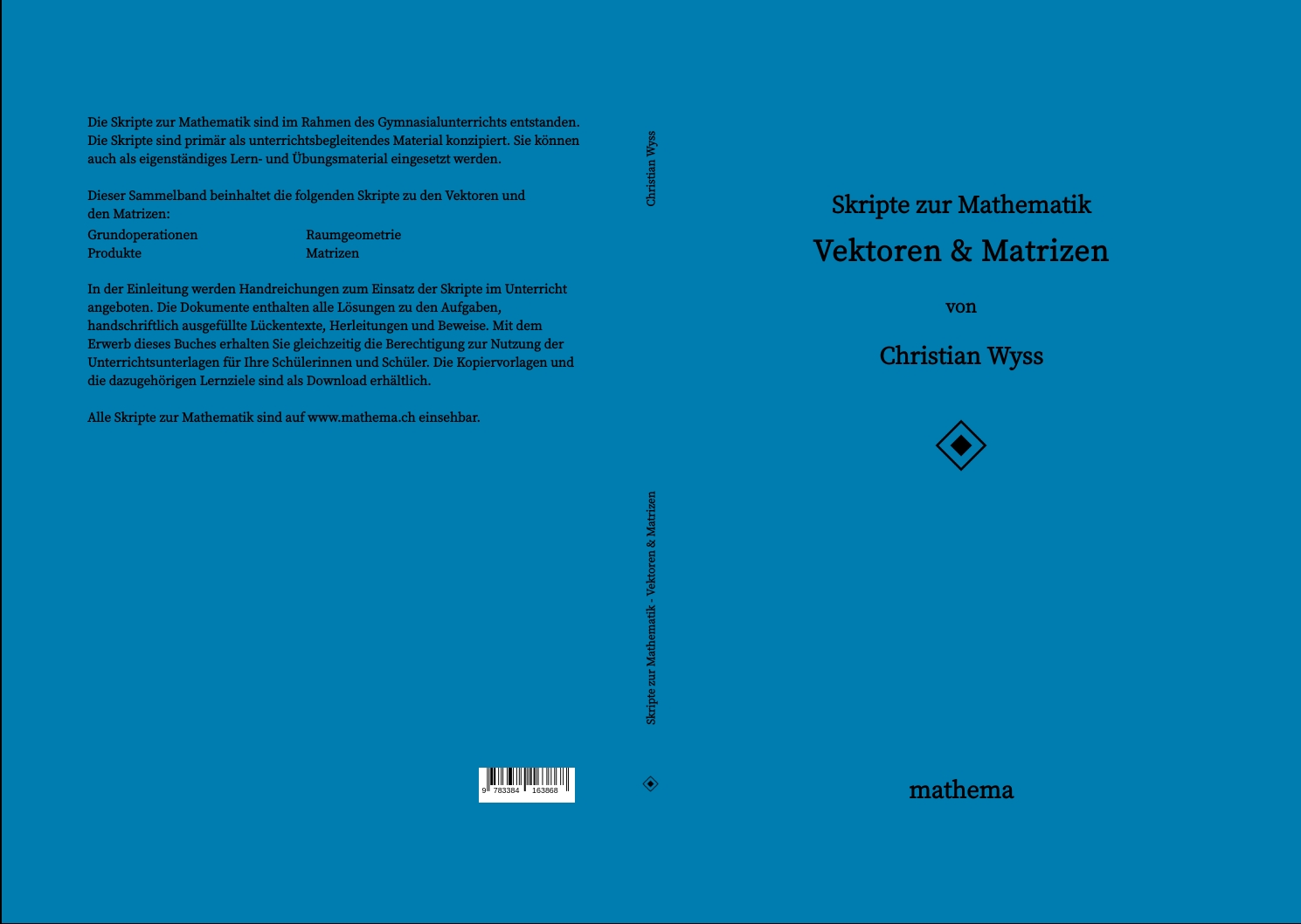 Gesamtes Coverbild Skripte zur Mathematik - Vektoren & Matrizen