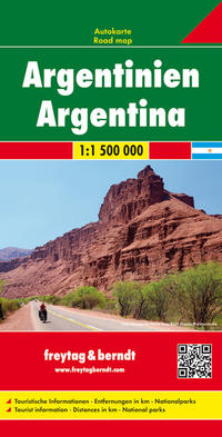 Vorderes Coverbild Argentinien, Autokarte 1:1,5 Mio.