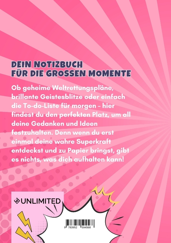 Rückseitencover Geistesblitze einer Superheldin