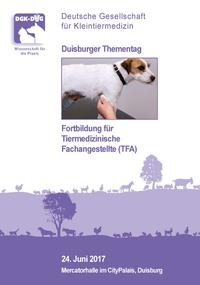 Vorderes Coverbild Duisburger Thementag: Fortbildung für Tiermedizinische Angestellte (TFA)