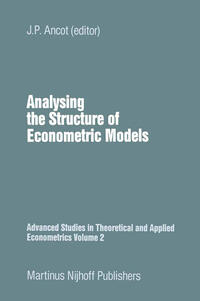 Vorderes Coverbild Analysing the Structure of Economic Models
