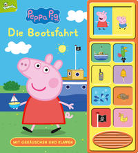 Vorderes Coverbild Peppa Pig - Die Bootsfahrt - Klappen-Geräusche-Buch mit 10 Sounds - Pappbilderbuch für Kinder ab 3 Jahren