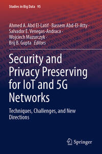 Vorderes Coverbild Security and Privacy Preserving for IoT and 5G Networks