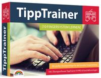 Vorderes Coverbild 10 Finger Tippen für zu Hause am PC lernen - blind jedes Wort finden - Maschinenschreiben inkl. Tipp Trainer Software für den PC