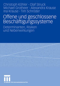 Vorderes Coverbild Offene und geschlossene Beschäftigungssysteme