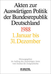 Vorderes Coverbild Akten zur Auswärtigen Politik der Bundesrepublik Deutschland / Akten zur Auswärtigen Politik der Bundesrepublik Deutschland 1988