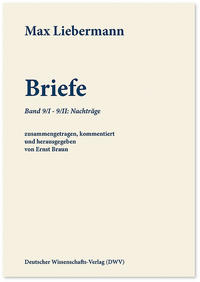 Vorderes Coverbild Max Liebermann: Briefe