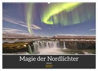 Vorderes Coverbild Magie der Nordlichter Islands (Wandkalender 2025 DIN A2 quer), CALVENDO Monatskalender