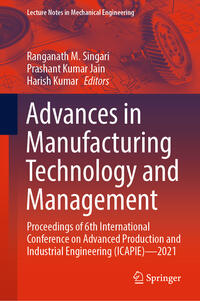 Vorderes Coverbild Advances in Manufacturing Technology and Management