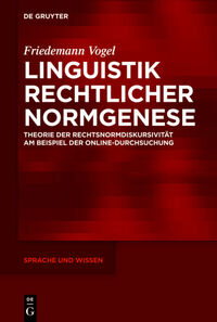 Vorderes Coverbild Linguistik rechtlicher Normgenese