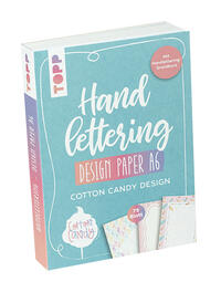Vorderes Coverbild Handlettering Design Paper Block Cotton Candy A6