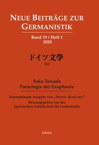 Vorderes Coverbild Neue Beiträge zur Germanistik, Band 19 / Heft 1 / 2020