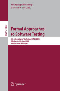 Vorderes Coverbild Formal Approaches to Software Testing