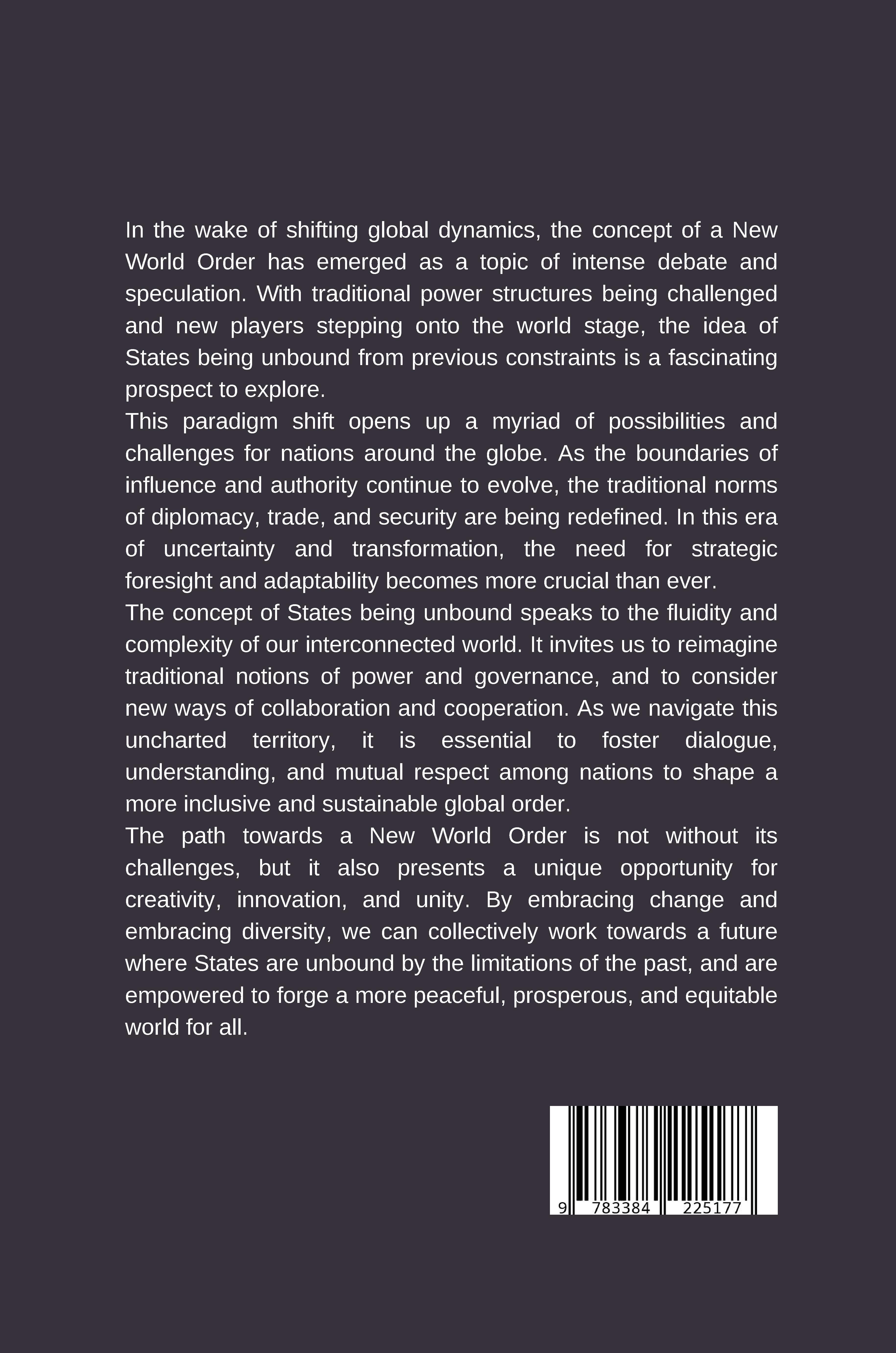 Rückseitencover States Unbound: A New World Order