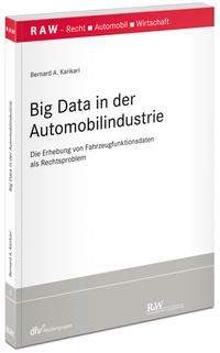 Vorderes Coverbild Big Data in der Automobilindustrie