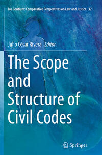 Vorderes Coverbild The Scope and Structure of Civil Codes