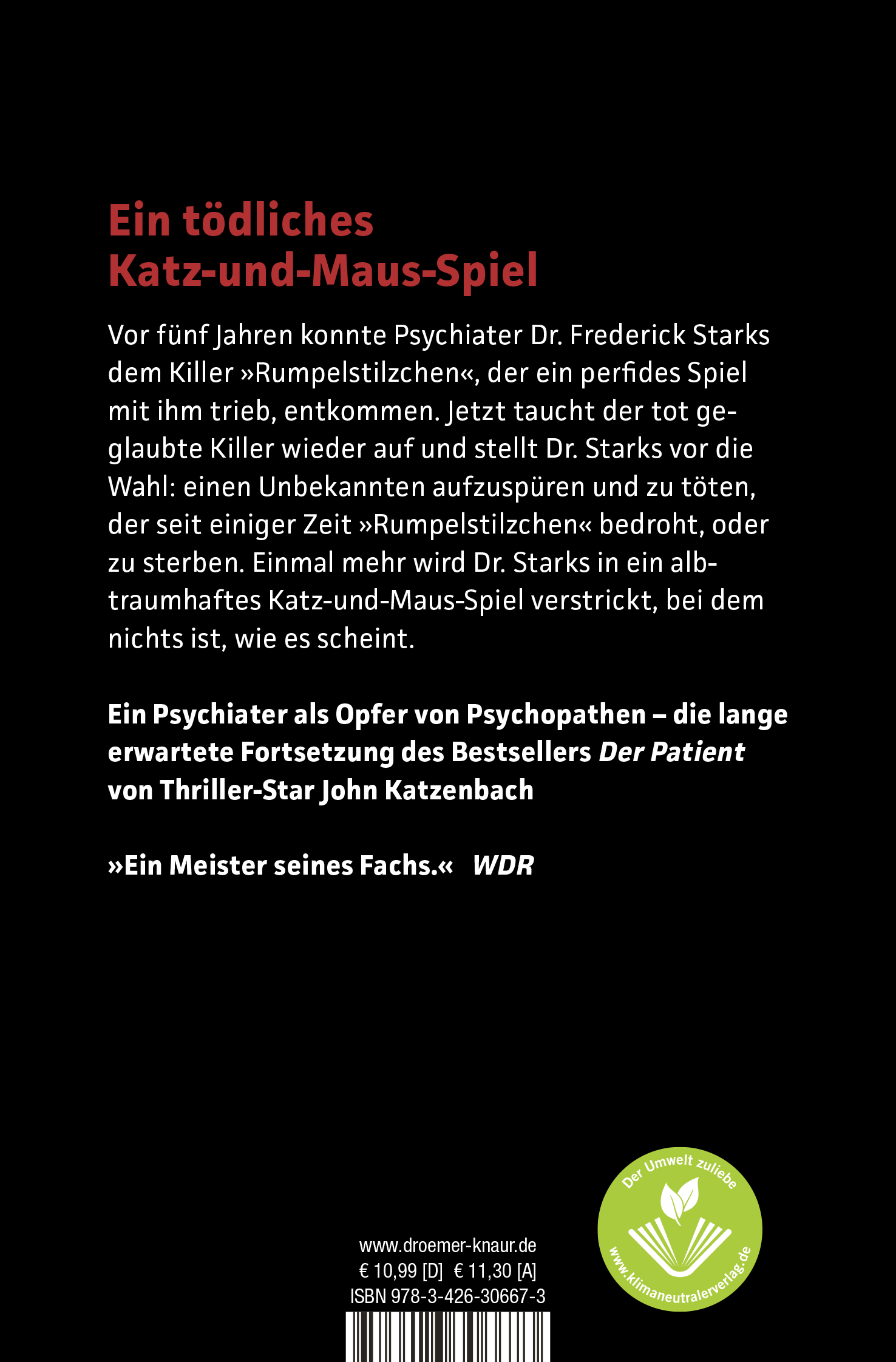 Rückseitencover Der Verfolger
