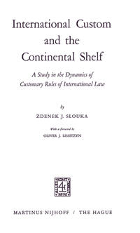 Vorderes Coverbild International Custom and the Continental Shelf